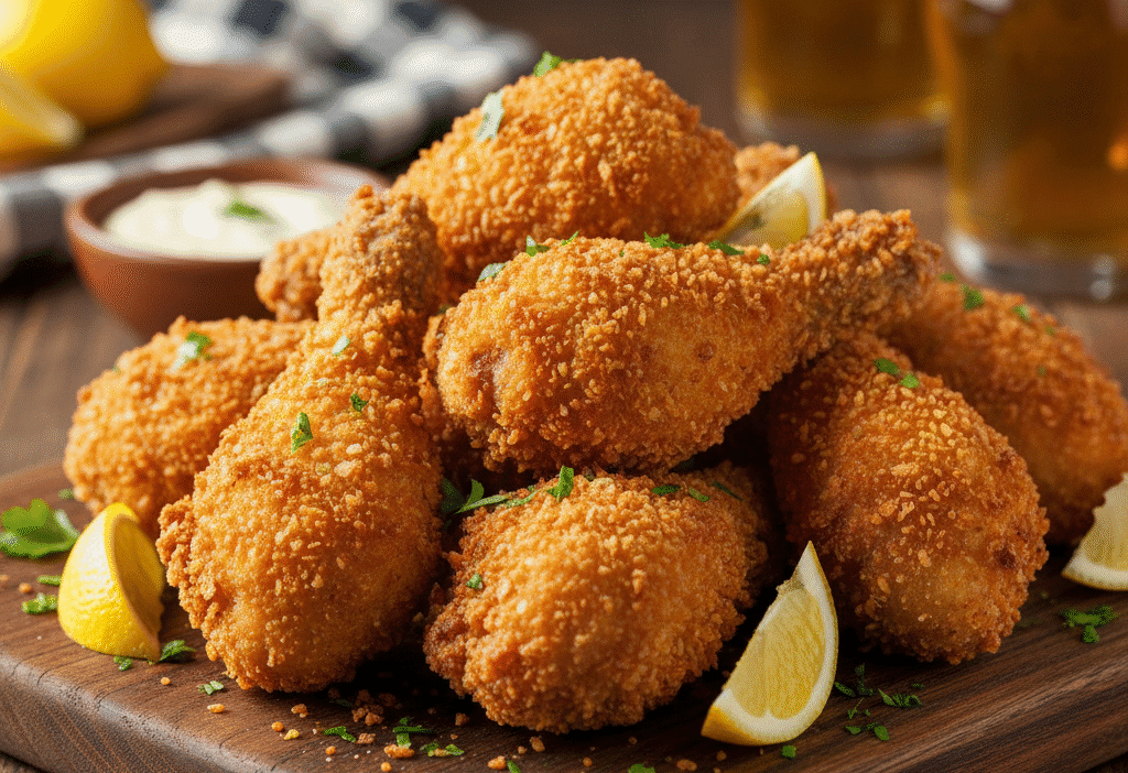 Coxinha da asa empanada