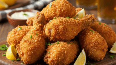 Coxinha da asa empanada