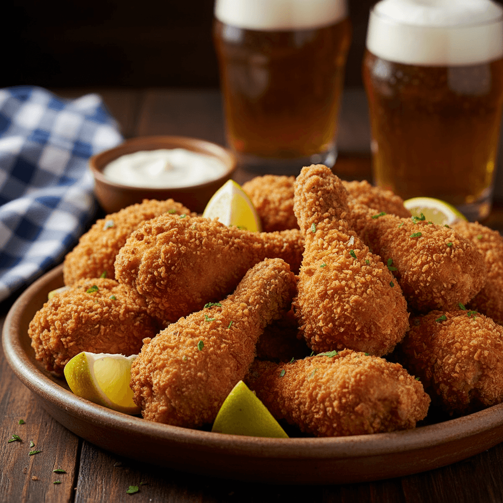 Coxinha da asa empanada: 5 passos para uma boa crocância 4 Coxinha da asa empanada finalizada e com acompanhamentos