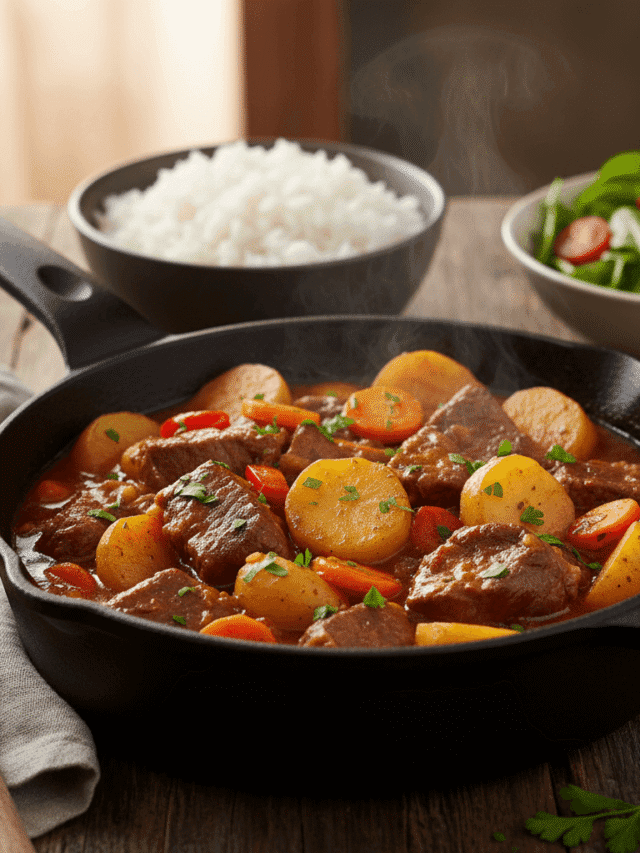 Carne de panela com batatas: Receita em 7 etapas simples
