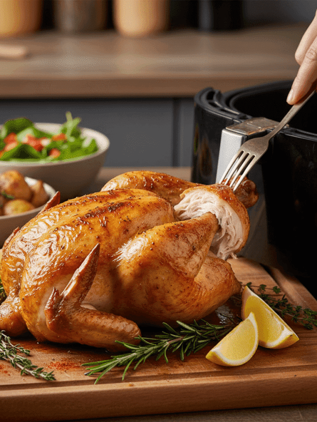 Frango assado na airfryer: Receita com crocância e sabor