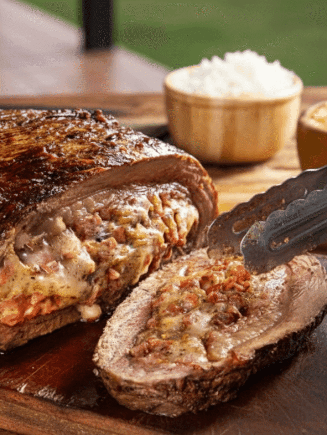 Picanha invertida recheada em 5 passos simples e práticos