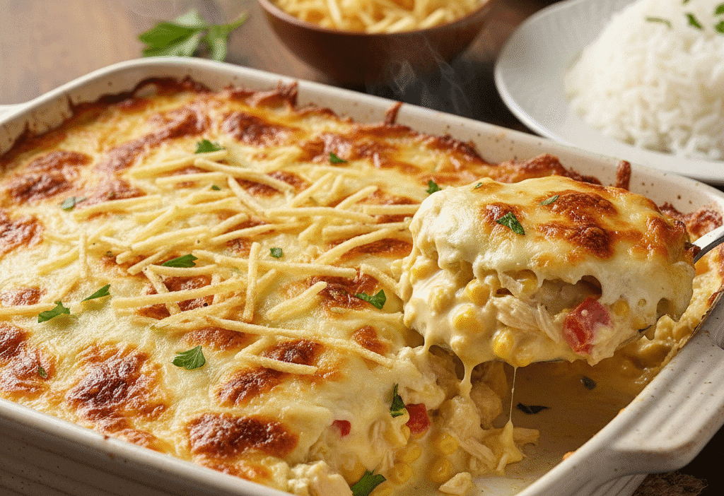 Fricassé de frango com creme de milho: Receita rápida 1 fricassé de frango com creme de milho