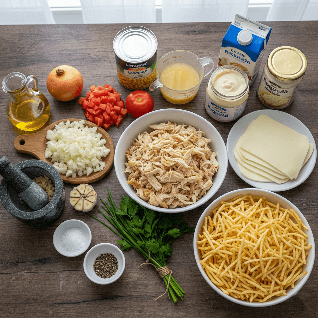 Fricassé de frango com creme de milho: Receita rápida 2 Ingredientes fricassé de frango com creme de milho.