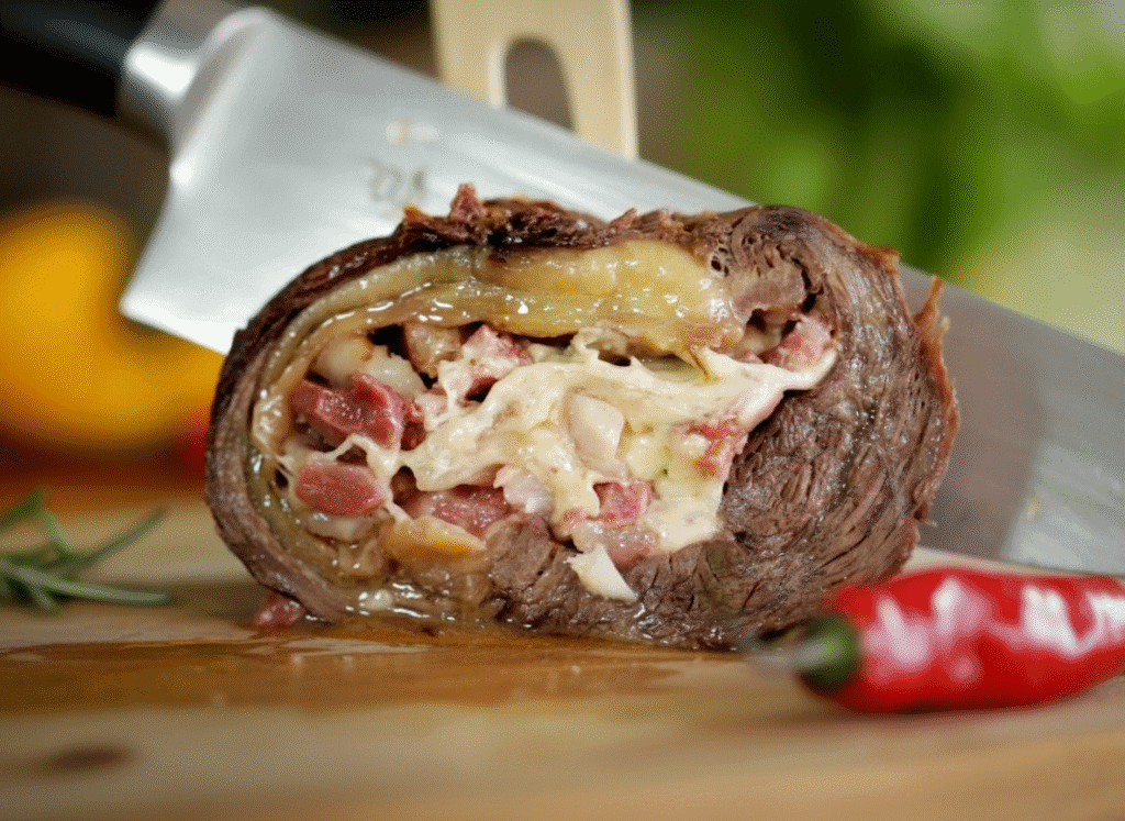 Picanha invertida recheada em 5 passos simples e práticos 3 Picanha invertida recheada