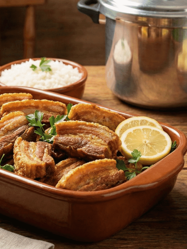 Panceta na panela de pressão em 8 etapas simples