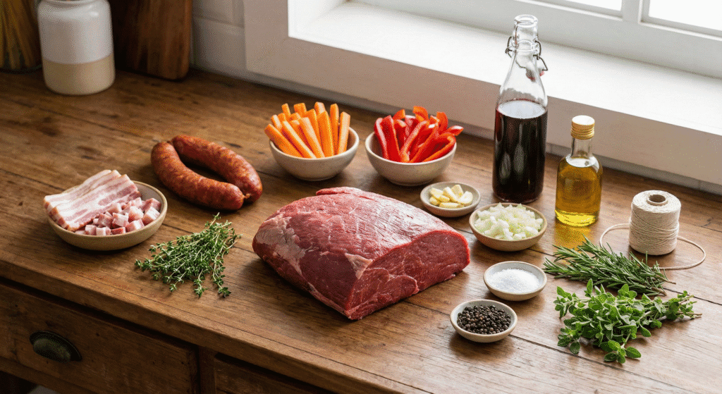 lagarto recheado assado no forno ingredientes