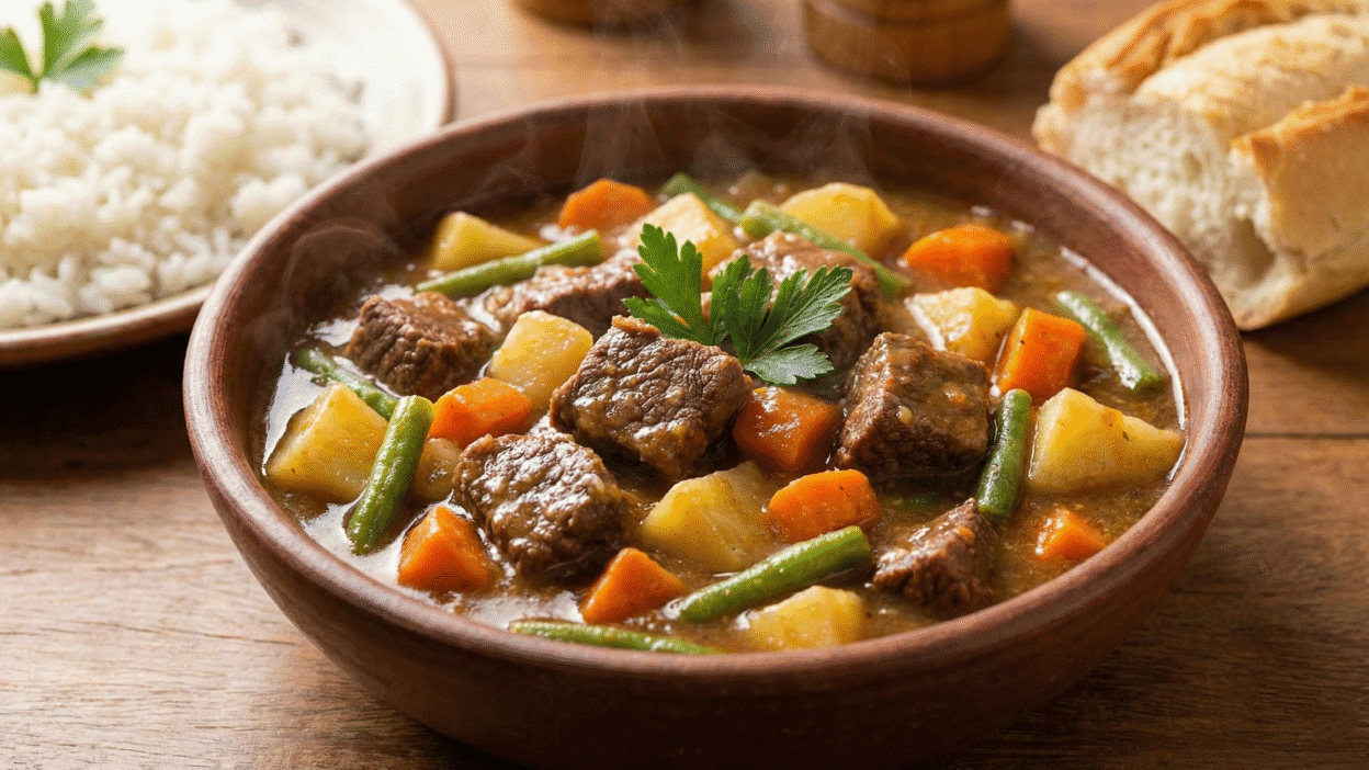 Picadinho de carne com legumes